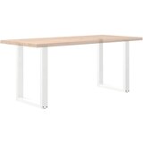  Noge za blagovaonski stol U-oblik 2 kom Bijele 70 x (72-73) cm Čelik | shoptok.hr