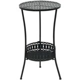 Bistro stol crni 40 x 70 cm metalni Cijene