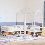  Set kreveta i klupe s krovom bijeli 75x190 cm puno drvo bor | Eponuda.ba