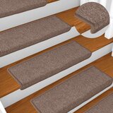 vidaXL Preproge za stopnice 30 kosov 65x21x4 cm rjava | Shoptok.si