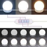vidaXL Toaletni stolić s LED Bijela visokog sjaja 86,5x35x136 cm | shoptok.hr
