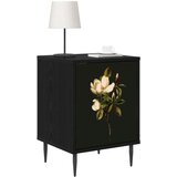  Noćni ormar BREMEN Crni hrast 36 x 33 x 51 cm Konstruirano drvo - Magnolijski uzorak 1 | shoptok.hr
