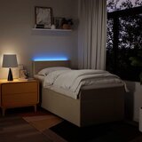  Krevet s oprugama i madracem krem 100 x 200 cm od tkanine | shoptok.hr