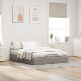 vidaXL Otomanski posteljni okvir brez vzmetnice taupe 140x200 cm blago Cene