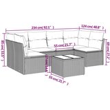  7-dijelni set vrtnih sofa sivi od poliratana | shoptok.hr