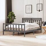  Okvir za krevet od masivnog drva sivi 150 x 200 cm 5FT King Cijene