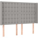  Krevet box spring s madracem LED svjetlosivi 140x200 cm tkanina | shoptok.hr