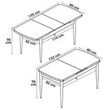 Hanah home Trpezarijski sto Zen White | ePonuda.com