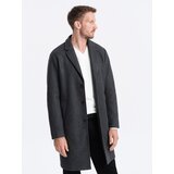 Ombre Men's lightweight single-breasted coat - graphite | shoptok.hr