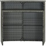 The Living Store Vrtni barski stol sivi 120 x 55 x 110 cm od poliratana | shoptok.hr