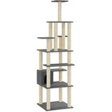 vidaXL Penjalica za mačke sa stupovima za grebanje tamnosiva 183 cm | shoptok.hr