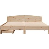 vidaXL Okvir kreveta bez madraca 180 x 200 cm od masivne borovine | shoptok.hr