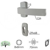 Dabel kvaka roz za alu v tara-r r9016b 29/68/15/136/8 mm | ePonuda.com