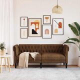  Dvosjed Chesterfield smeđi od tkanine | shoptok.hr