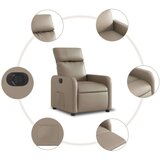  Električni naslonjač od umjetne kože boja cappuccina | shoptok.hr