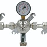 ich-zapfe Reductor tlaka baterija 4-žični nikaliran medenina za CO2 N2 mešano plin, (5000216618) Cene