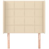  Uzglavlje s ušima krem 93x16x118/128 cm od tkanine | shoptok.hr