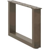  Noge za stolić U-oblika 2 kom Prirodni čelik 50x(30-31) cm | shoptok.hr