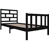  Za krevet od masivne borovine crni 100 x 200 cm | shoptok.hr