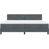  LED Box Spring Krevet s madracem Tamno siva 200 x 200 cm Baršun | shoptok.hr