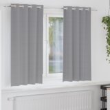 vidaXL Zavese z zavesami 2 pcs Svetlo siva 175 x 140 cm Poliester | Shoptok.si