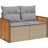  Set vrtnih sofa od 12 dijelova s jastučićima Bež Poli Ratan Akacija Set vrtne blagovaonice od 3 dijela s jastučićima Bež Poli R Cijene