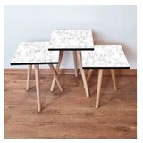 Hanah home Set 3 stočića 3Shp255 White | ePonuda.com