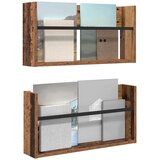  Polica za časopise s policom 2 pcs Staro drvo 60 x 12 x 30 cm | Eponuda.com