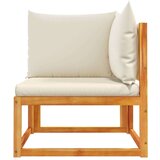 vidaXL Kutna vrtna sofa s jastucima od masivnog drva bagrema | shoptok.hr
