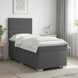  Boxspring krevet s madracem Tamnosiva 80 x 200 cm Tkanina | shoptok.hr