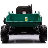 Lean_Toys Otroški traktor 24V s prikolico temno zelena | Shoptok.si