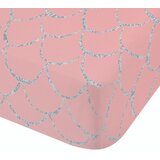 Catherine Lansfield Rožnata napenjalna otroška rjuha za zakonsko posteljo 135x190 cm Mermaid – | Shoptok.si