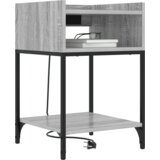 vidaXL Noćni ormar Sivi hrast sonoma 40 x 40 x 61 cm Konstruirano drvo | shoptok.hr