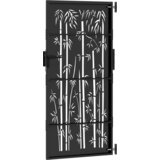  Dvorišna vrata - Vrtna vrata Crna 105 x 175 cm Čelik s praškastim premazom | shoptok.hr