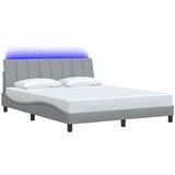  Okvir za krevet bez madraca Hanko svjetlosivi 160 x 200 cm od tkanine | shoptok.hr