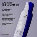 Schwarzkopf Professional Blondme Bond Repair Purple Shampoo vijoličen šampon za blond lase 300 ml | Shoptok.si