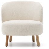Kave Home Kremno bel fotelj iz tkanine bouclé Ulit – | Shoptok.si
