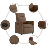vidaXL Naslanjač s funkcijo vstajanja rjavo blago | Shoptok.si