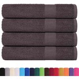 vidaXL Brisače za savno 4 kos FROGN antracit 80x200 cm 100% bombaž | Shoptok.si
