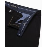 Ombre Spodnie męskie eleganckie chino o klasycznym kroju - czarne | Shoptok.si