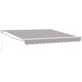 vidaXL ručna uvlačiva tenda svijetlo siva 300x250 cm, tenda zamjenska tkanina za okvir 3x2.5 m svijetlo siva | shoptok.hr