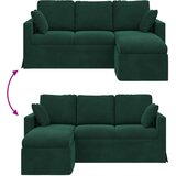 SOFA Tamnozelena 178 x 134 x 80 cm Baršun | shoptok.hr
