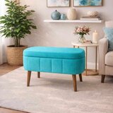 Atelier Del Sofa Mini Oslo - Turquoise Turquoise Pouffe | Eponuda.com