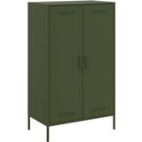 Furnova Visoka omara olivno zelena 68x39x113 cm jeklo, (21955148) | Shoptok.si