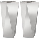  Sadilica 2 pcs Srebrno 30 x 30 x 75 cm Nehrđajući čelik | Eponuda.com