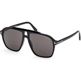 Tom Ford Autari FT1209 01A ONE SIZE (56) Črna/Rjava | Shoptok.si