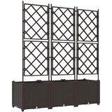  Vrtna saksija 3 pcs Smeđa 120 x 40 x 143 cm Plastika | shoptok.hr