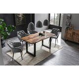 Livetastic Naslanjač Samt, Siva | Shoptok.si