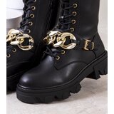 Gemre Black ankle boots with chain Laboy | shoptok.hr