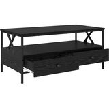  With Drawer Crni hrast 100 x 51 x 45 cm Konstruirano drvo | Eponuda.com